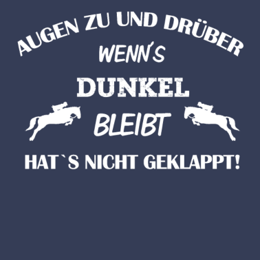 Motiv AUGEN ZU UND DRÜBER - Springreiten