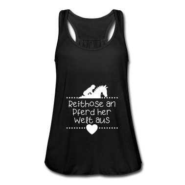 Pferde Tank Top - Reithose an Pferd her Welt aus Reiter Pferde Herz