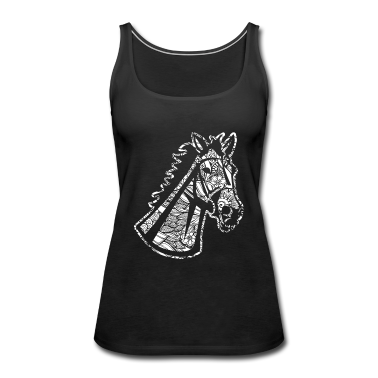 Pferde Tank Top - Pferd Pferd Blumenmuster