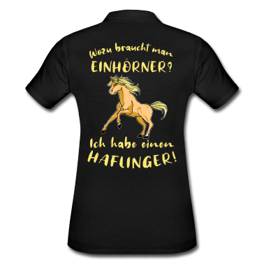 Pferde Poloshirt - Haflingermotiv Pferde Haflinger Geschenkidee