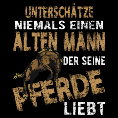 Motiv Alter Mann der seine Pferde liebt Pferdesport