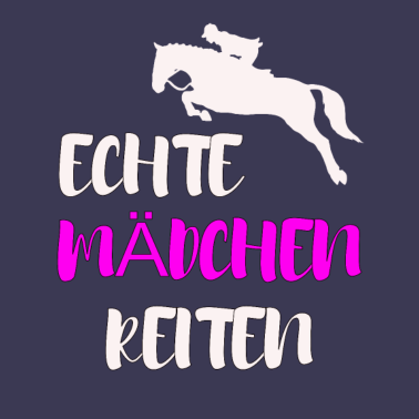 Motiv Echte Mädchen reiten Pferdeliebhaber Shirt Design