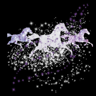 Motiv Pferde im Sternenhimmel