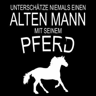 Motiv Alter mann mit Pferd