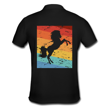 Pferde Poloshirt - Pferd Pferde Silhouette