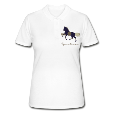 Pferde Poloshirt - ÄQUESTRISCHES Pferd, mit einem Pferd, in Pferden