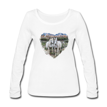 Pferde Langarmshirt - Paar Pferde