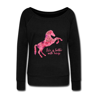 Pferde Langarmshirt - Pferd