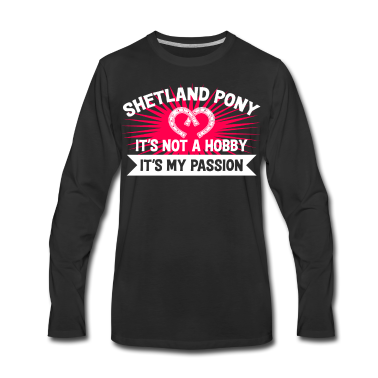 Pferde Langarmshirt - Shetlandpony Shetland Pony Reiten Shetty