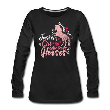 Pferde Langarmshirt - Pferde Mädchen