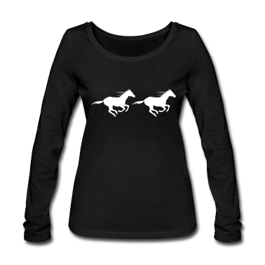 Pferde Langarmshirt - Pferde Pferd Paint Horse Araber Geschenk