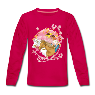 Pferde Langarmshirt - Bibi und Tina 'Wettreiten im Wald'