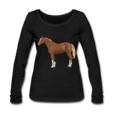 Pferde Langarmshirt - Pferd