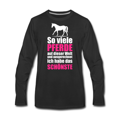 Pferde Langarmshirt - Pferd Paint Horse Araber Geschenk Fohlen Pony Ross