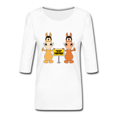 Pferde Langarmshirt - WILLKOMMEN AUF DEM PONYHOF - PFERDE - PONYS