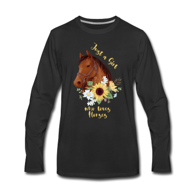 Pferde Langarmshirt - Pferd