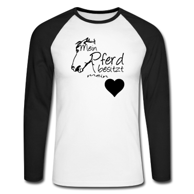 Pferde Langarmshirt - Mein Pferd - Mein Herz Geschenk