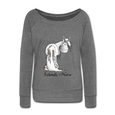 Pferde Langarmshirt - Wilder Wikinger Isländer - Pferd