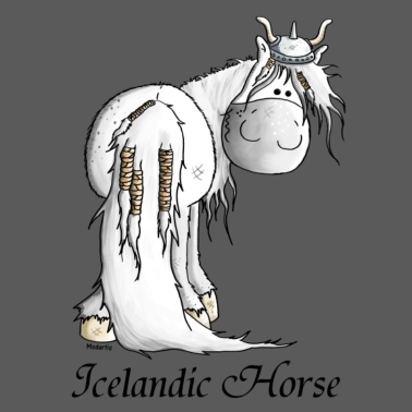 Motiv Wilder Wikinger Isländer - Pferd