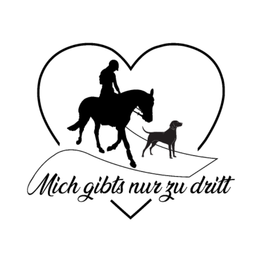 Motiv Hund & Pferd Tierliebe Damen/Mädchen Geschenkidee