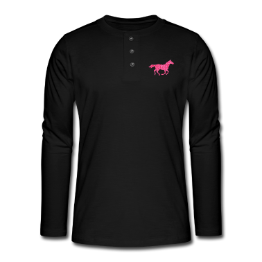 Pferde Langarmshirt - Glitzer Pferd