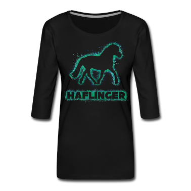 Pferde Langarmshirt - Haflinger Pferde Umriss