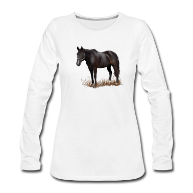 Pferde Langarmshirt - Pferd