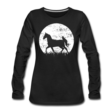 Pferde Langarmshirt - Pferd Pferde Reiten