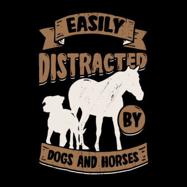 Motiv Hunde Hundehalter Pferde Reiter Geschenk