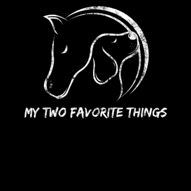 Motiv Hund Pferde Spruch Hundeliebhaber & Reiter