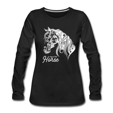 Pferde Langarmshirt - Pferd