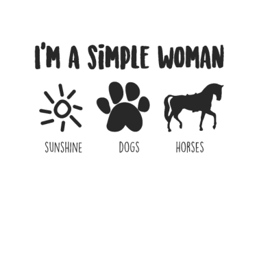 Motiv Pferde und Hunde