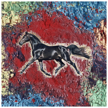 Motiv Pferd galoppiert majestätisch