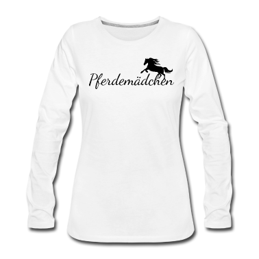 Pferde Langarmshirt - Pferdemädchen Pferd Design