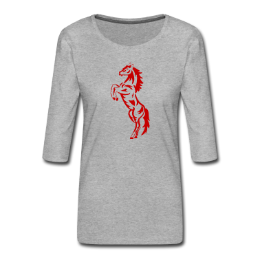 Pferde Langarmshirt - Pferd