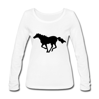 Pferde Langarmshirt - Pferd