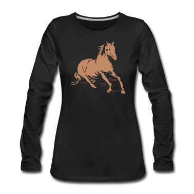 Pferde Langarmshirt - Pferde