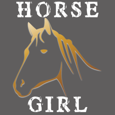 Motiv Das Pferde Mädchen mit goldenem Pferd