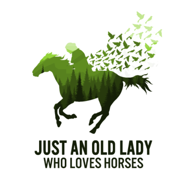 Motiv Nur eine alte Dame, die Pferde Geschenk für liebt