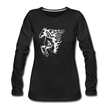 Pferde Langarmshirt - Pferd