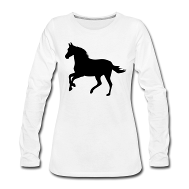 Pferde Langarmshirt - Pferd Pony Reiten