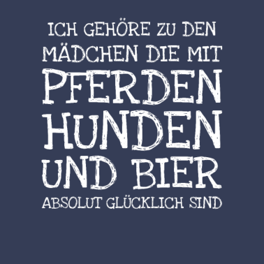Motiv Ich Gehöre Zu Den Mädchen Die Mit Pferden Hunden