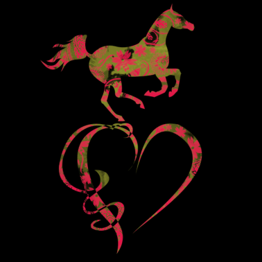 Motiv Valentinstag Pferd