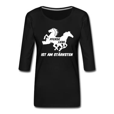 Pferde Langarmshirt - Pferd Pferde Reiter Reiten Liebe Geschenk Spruch