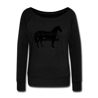 Pferde Langarmshirt - Schönheit und Pferd Geschenk Reiter Reiten Spruch