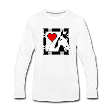 Pferde Langarmshirt - Die Liebe zum Pferd Geschenk Reiter Reiten