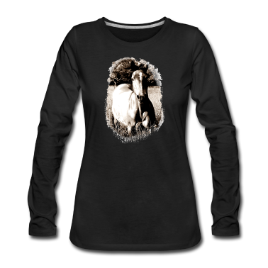 Pferde Langarmshirt - QH Vintage