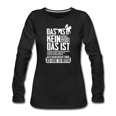 Pferde Langarmshirt - Pferde Reiter Liebe zu Reiten Geschenk