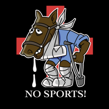 Motiv Sport ist Mord Pferd Spruch