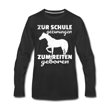 Pferde Langarmshirt - Pferde Spruch